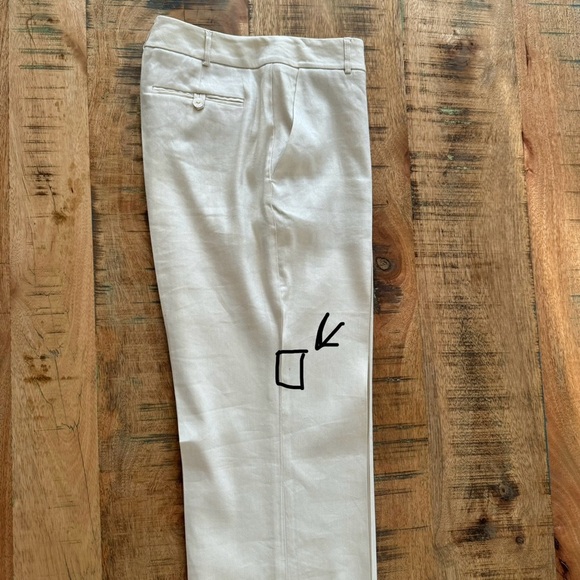 St.John Collection Womens Pleated Front Straight Leg Beige Trousers Size 2 - Picture 15 of 17